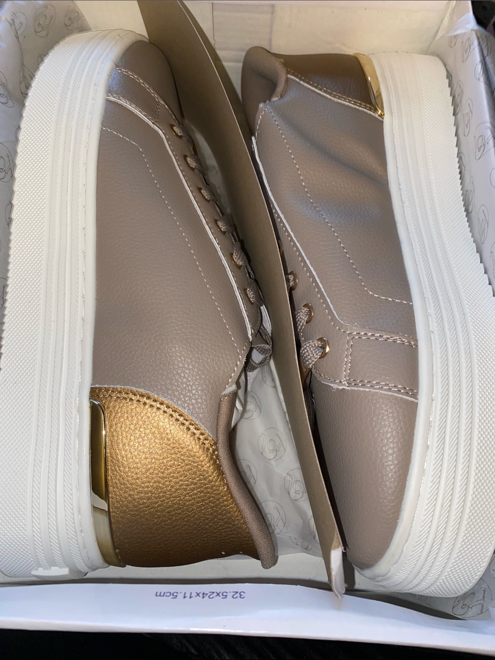 Joy Mangano Sneakers - NIB - TAUPE - Size 11M